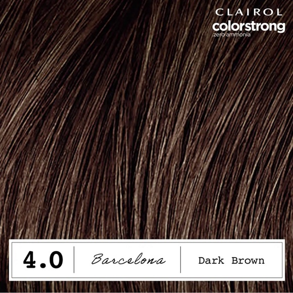 NWT Clariol ColorStrong Zero Ammonia Hair Color - Dark Brown - Picture 2 of 8